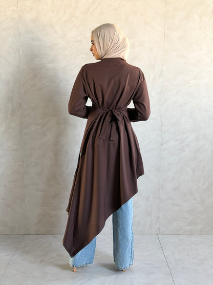 High-Low Top In Brown