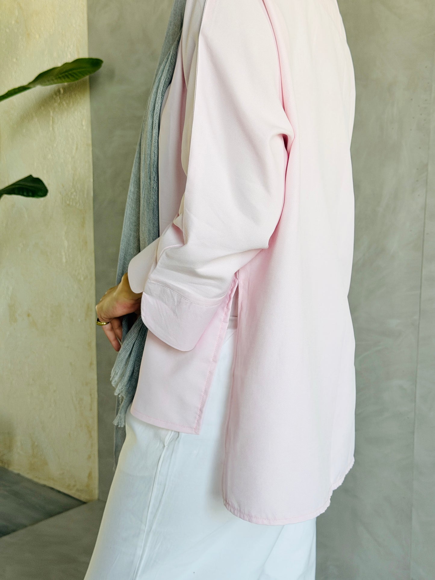 Everyday Cotton Top In Baby Pink