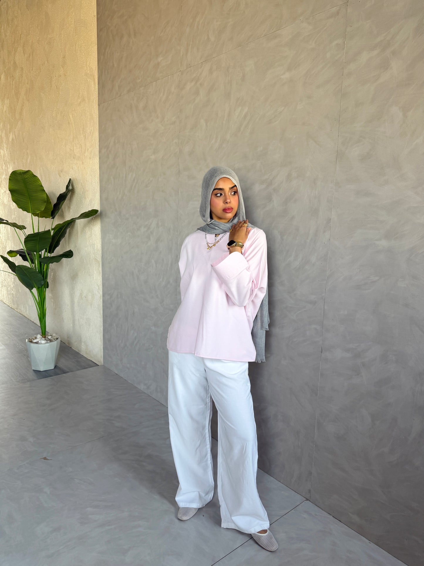 Everyday Cotton Top In Baby Pink