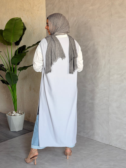 The Easy Layer Vest In Soft Gray